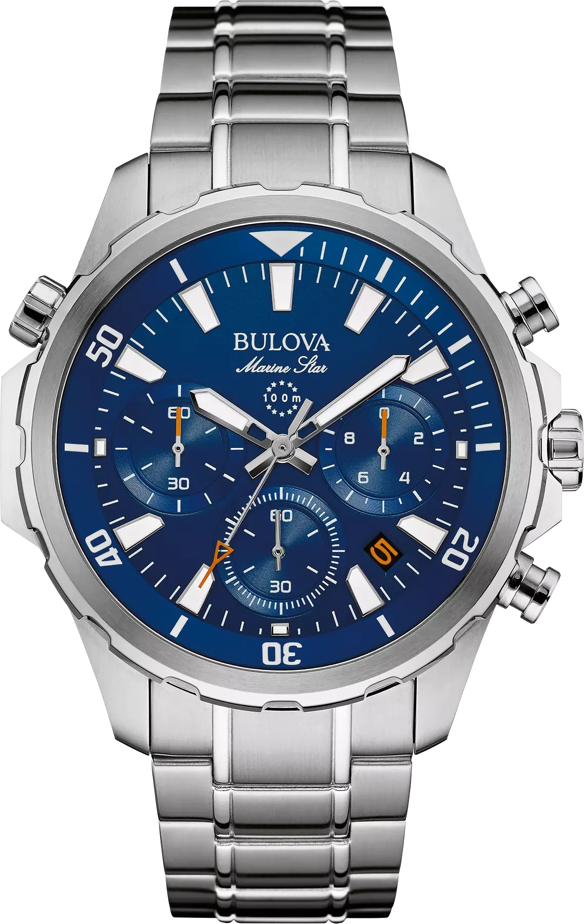 Bulova Marine Star Men's Special Edition Blue Dial Watch | Bulova